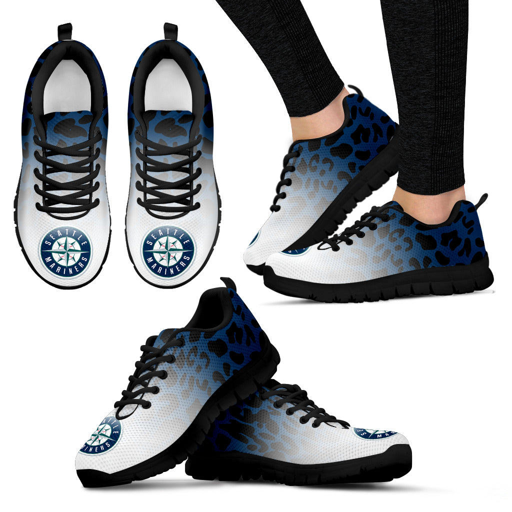 Leopard Pattern Awesome Seattle Mariners Sneakers