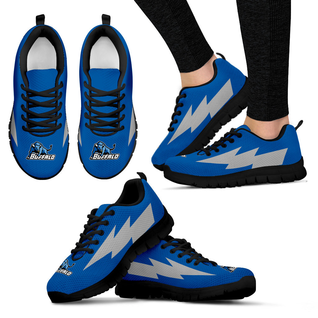 Cute Style Buffalo Bulls Sneakers Thunder Lightning Amazing Logo
