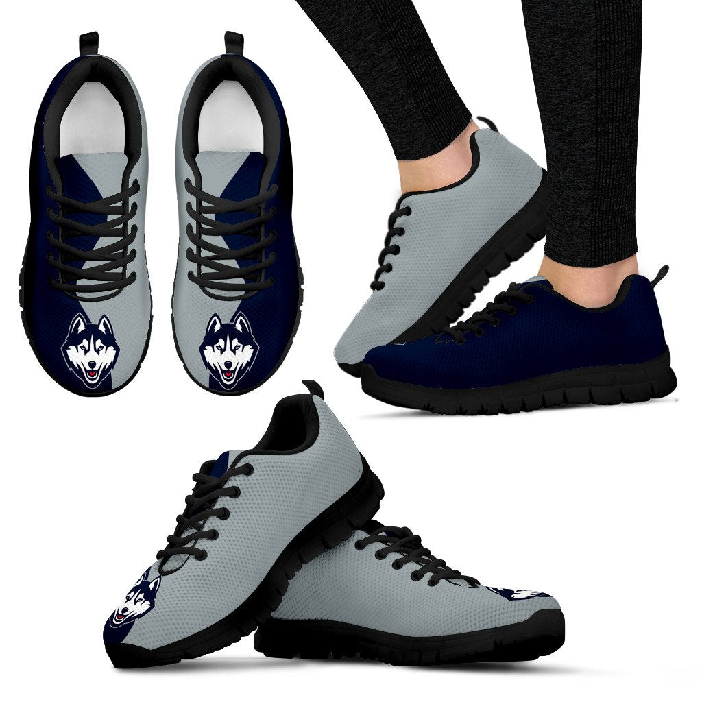 Two Colors Trending Lovely Connecticut Huskies Sneakers