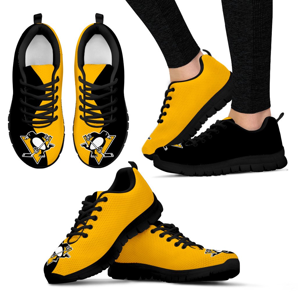 Two Colors Trending Lovely Pittsburgh Penguins Sneakers