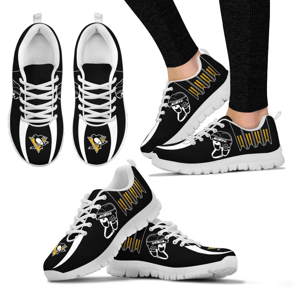 Vintage Four Flags With Streaks Pittsburgh Penguins Sneakers