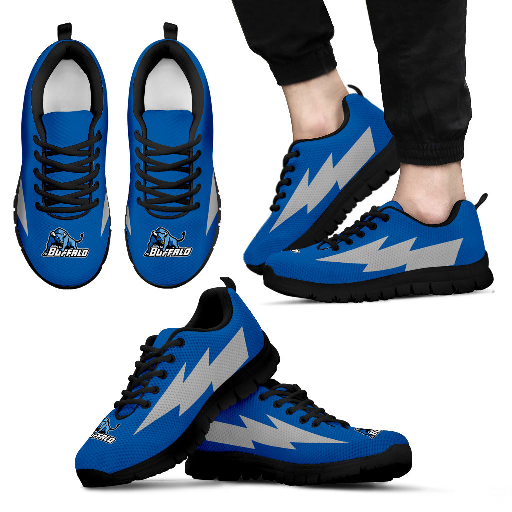 Cute Style Buffalo Bulls Sneakers Thunder Lightning Amazing Logo