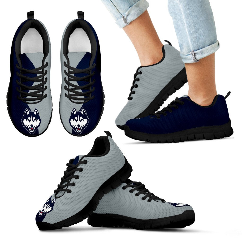 Two Colors Trending Lovely Connecticut Huskies Sneakers