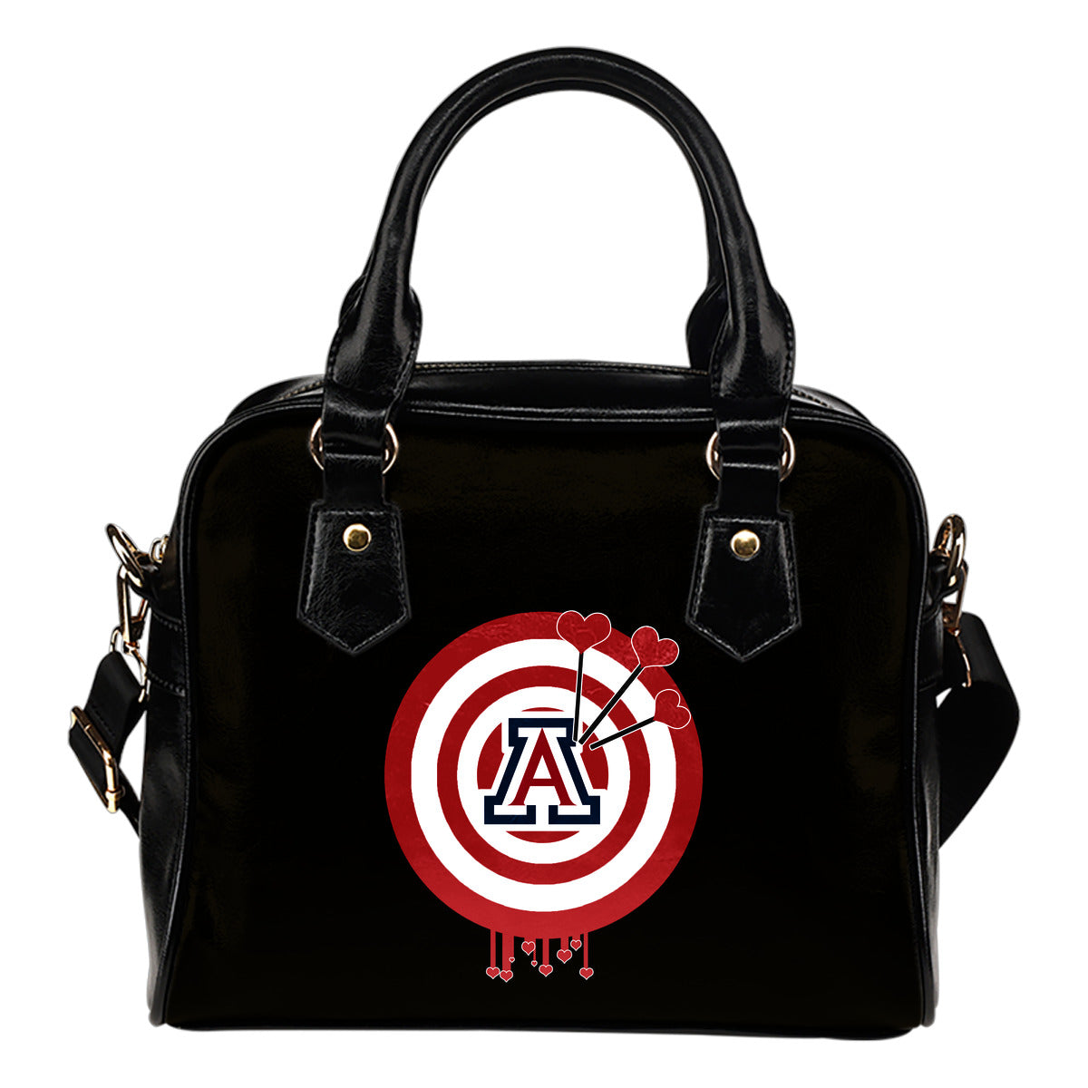 Valentine Sweet Arizona Wildcats Dart Couple Love Shoulder Handbags