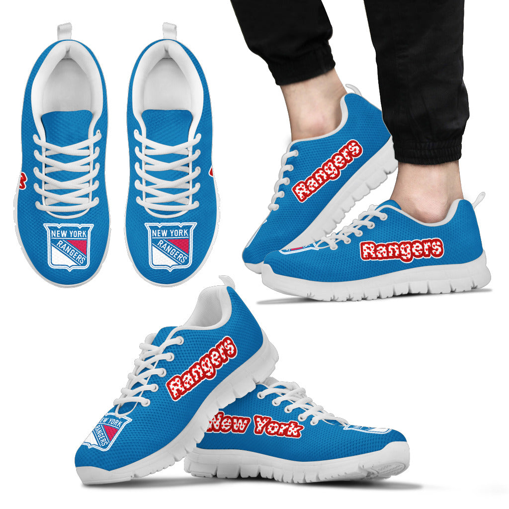 Magnificent New York Rangers Amazing Logo Sneakers