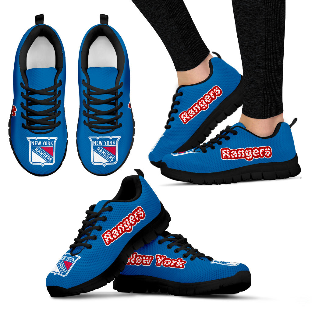 Magnificent New York Rangers Amazing Logo Sneakers