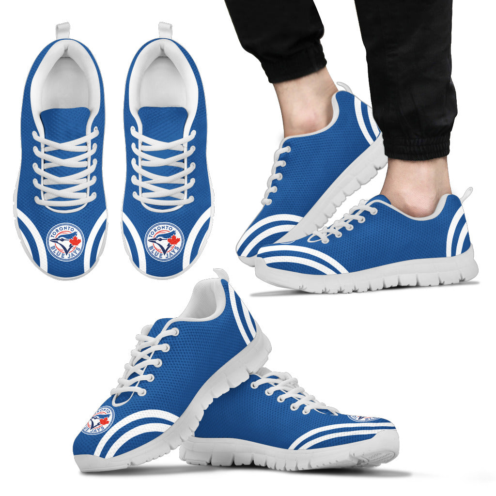 Lovely Curves Stunning Logo Icon Toronto Blue Jays Sneakers