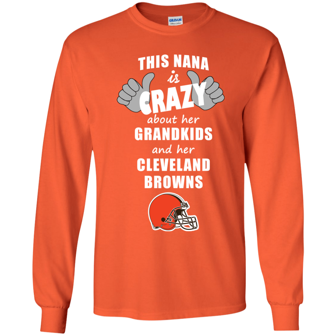 This Nana Is Crazy About Her Grandkids And Her Cleveland Browns T Shirts