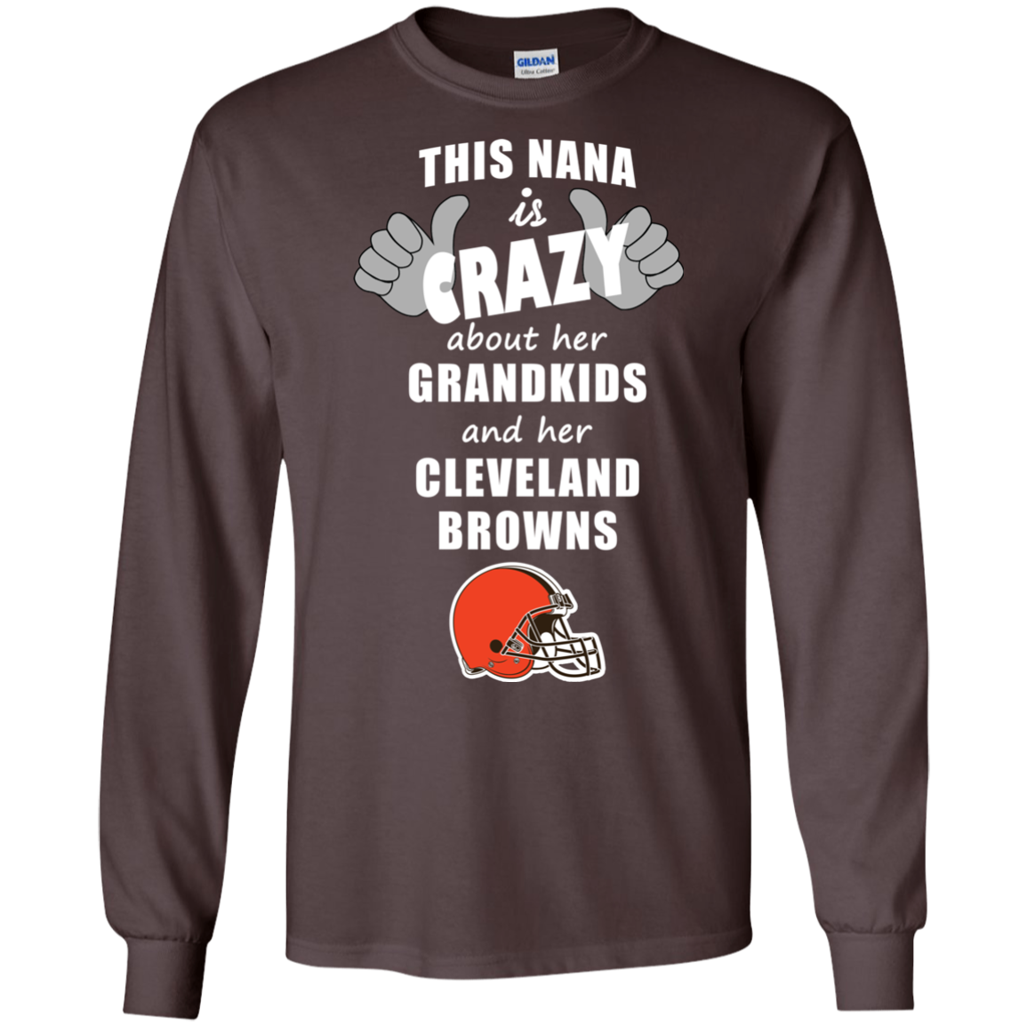 This Nana Is Crazy About Her Grandkids And Her Cleveland Browns T Shirts