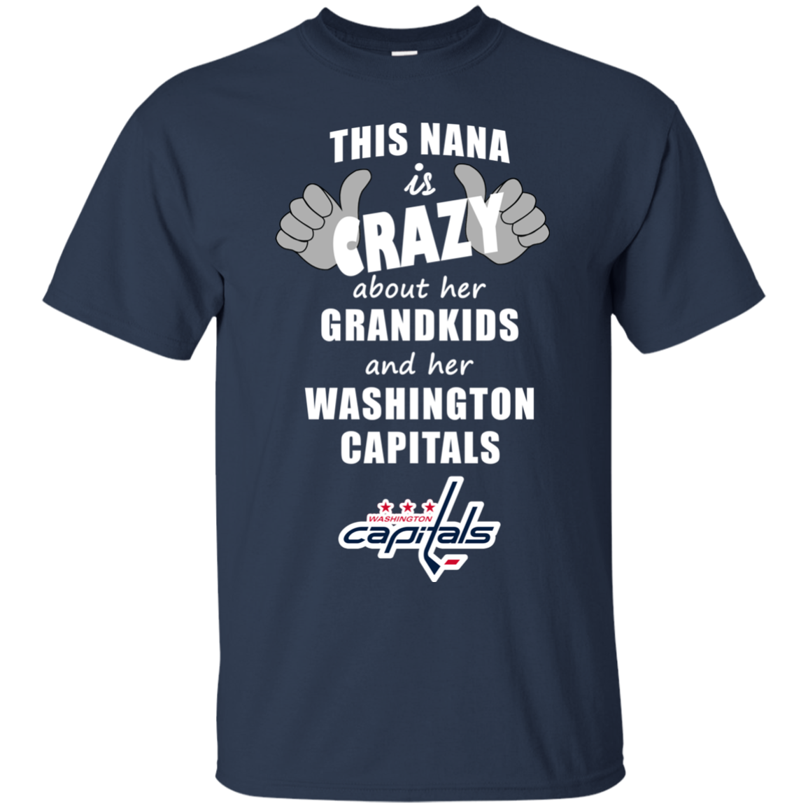 This Nana Is Crazy About Her Grandkids And Her Washington Capitals T Shirts