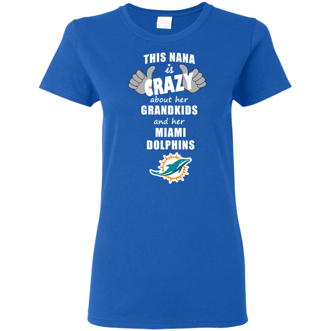 This Nana Is Crazy About Her Grandkids And Her Miami Dolphins T Shirts
