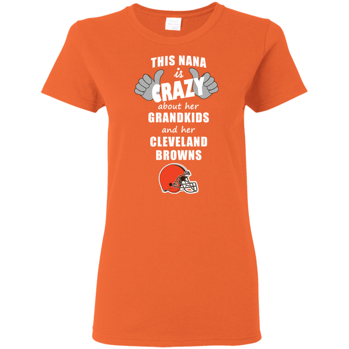 This Nana Is Crazy About Her Grandkids And Her Cleveland Browns T Shirts