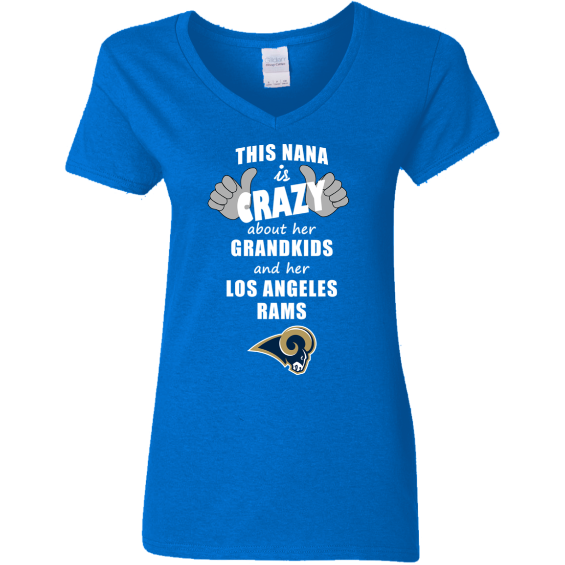 This Nana Is Crazy About Her Grandkids And Her Los Angeles Rams T Shirts