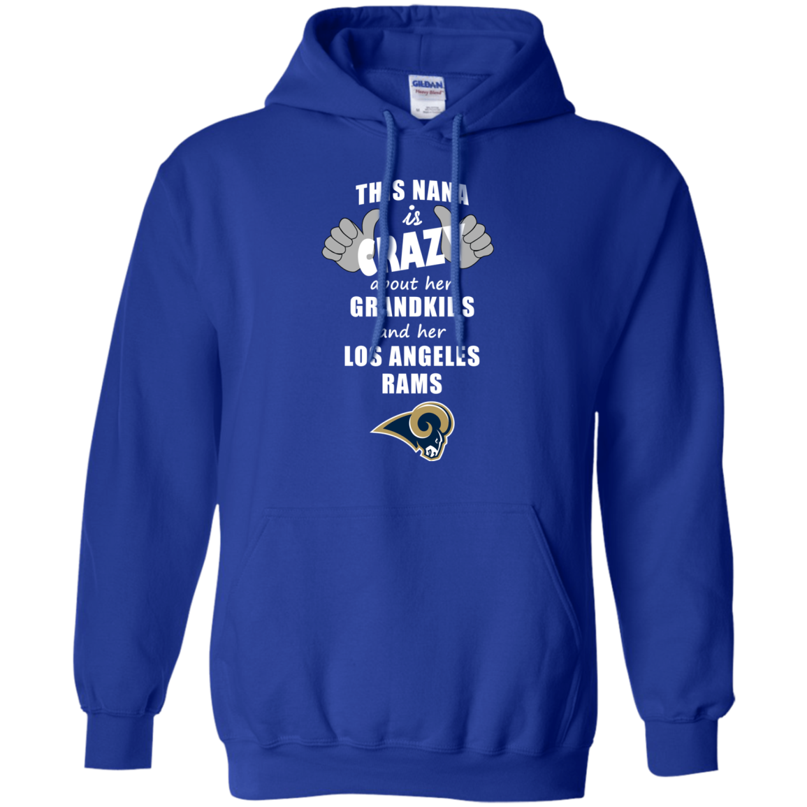 This Nana Is Crazy About Her Grandkids And Her Los Angeles Rams T Shirts