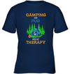 Camping And Pug Are My Therapy T Shirts