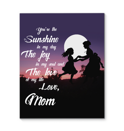 To My Daughter Canvas Prints