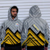 Fashion Cross Line Pittsburgh Steelers Hoodie