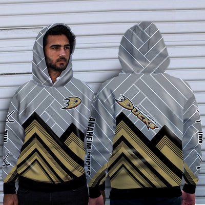 Fashion Cross Line Anaheim Ducks Hoodie