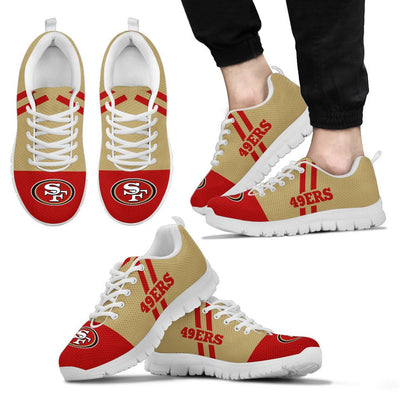 Line Stripe Logo Bottom San Francisco 49ers Sneakers