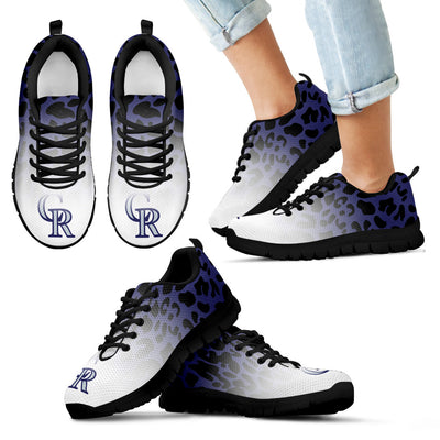 Leopard Pattern Awesome Colorado Rockies Sneakers