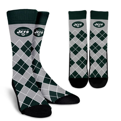 Gorgeous New York Jets Argyle Socks