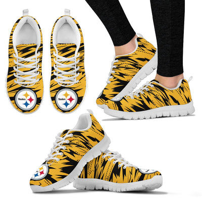 Brush Strong Cracking Comfortable Pittsburgh Steelers Sneakers