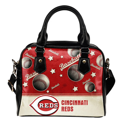 Personalized American Baseball Awesome Cincinnati Reds Shoulder Handbag