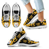 Tribal Flames Pattern Pittsburgh Steelers Sneakers