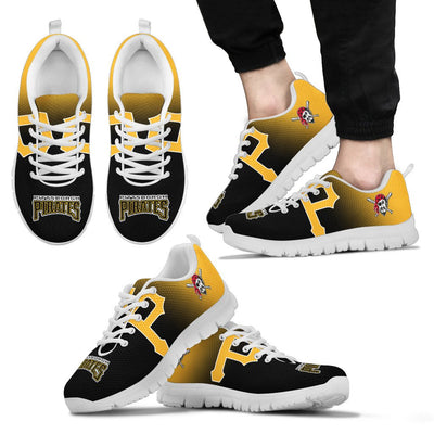 Colorful Unofficial Pittsburgh Pirates Sneakers