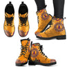 Golden Peace Hand Crafted Logo Los Angeles Angels Leather Boots