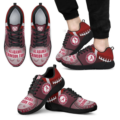 Awesome Alabama Crimson Tide Running Sneakers For Football Fan