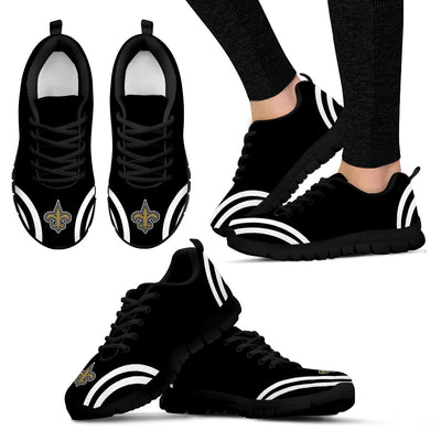 Lovely Curves Stunning Logo Icon New Orleans Saints Sneakers