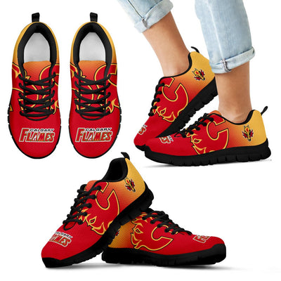 Colorfull Unofficial Calgary Flames Sneakers