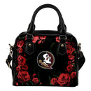 Valentine Rose With Thorns Florida State Seminoles Shoulder Handbags