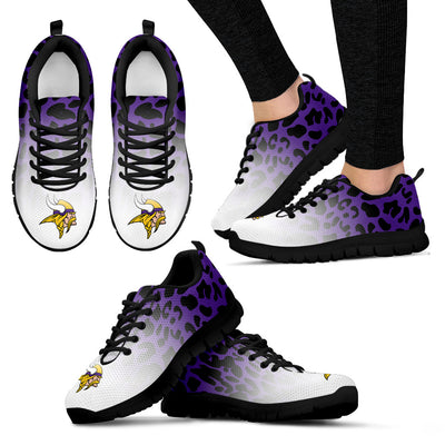Leopard Pattern Awesome Minnesota Vikings Sneakers