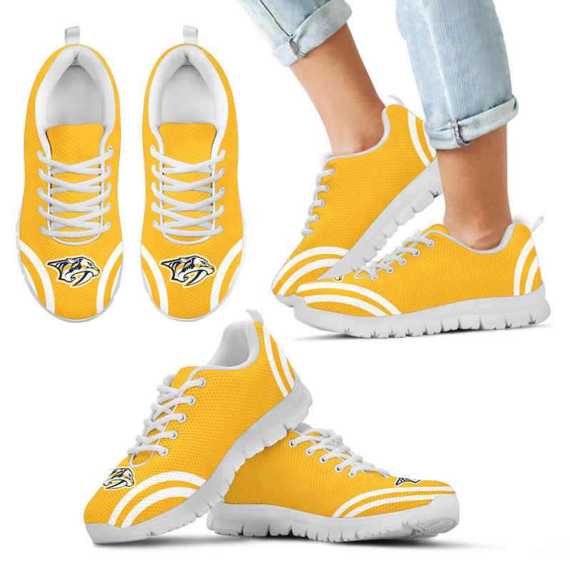 Lovely Curves Stunning Logo Icon Nashville Predators Sneakers