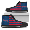 American Flag Atlanta Braves High Top Shoes