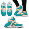 Three Colors Vertical Miami Dolphins Sneakers