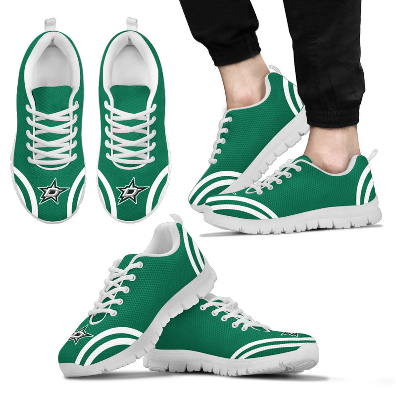 Lovely Curves Stunning Logo Icon Dallas Stars Sneakers
