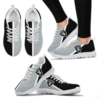 Dynamic Aparted Colours Beautiful Logo Oakland Raiders Sneakers