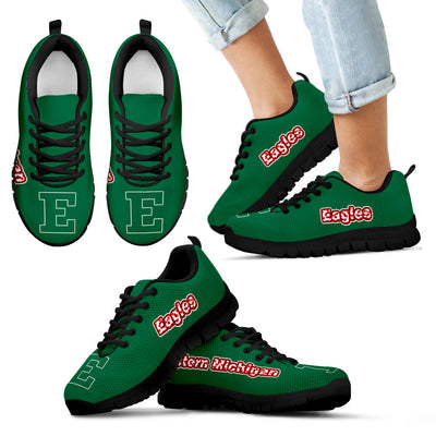 Magnificent Eastern Michigan Eagles Amazing Logo Sneakers