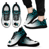 Custom Printed San Jose Sharks Sneakers Leopard Pattern Awesome