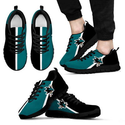 Dynamic Aparted Colours Beautiful Logo San Jose Sharks Sneakers
