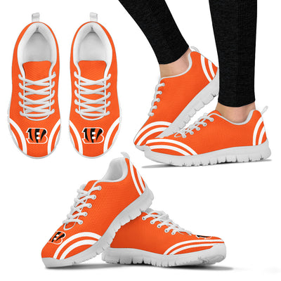 Lovely Curves Stunning Logo Icon Cincinnati Bengals Sneakers