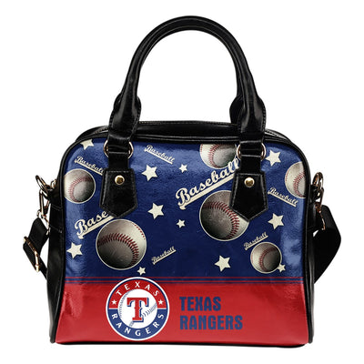 Personalized American Baseball Awesome Texas Rangers Shoulder Handbag