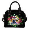 Floral Rose Valentine Logo Kent State Golden Flashes Shoulder Handbags