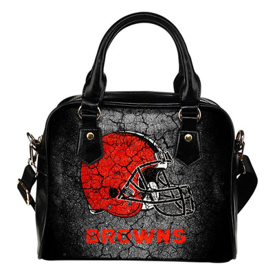 Wall Break Cleveland Browns Shoulder Handbags Women Purse