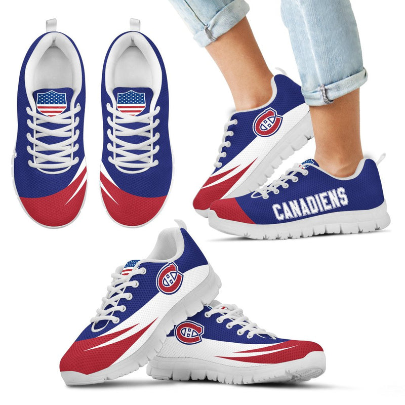 Awesome Gift Logo Montreal Canadiens Sneakers