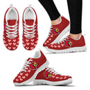Love Extreme Emotion Pretty Logo Louisville Cardinals Sneakers