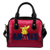 Pokemon Sit On Text Los Angeles Angels Shoulder Handbags